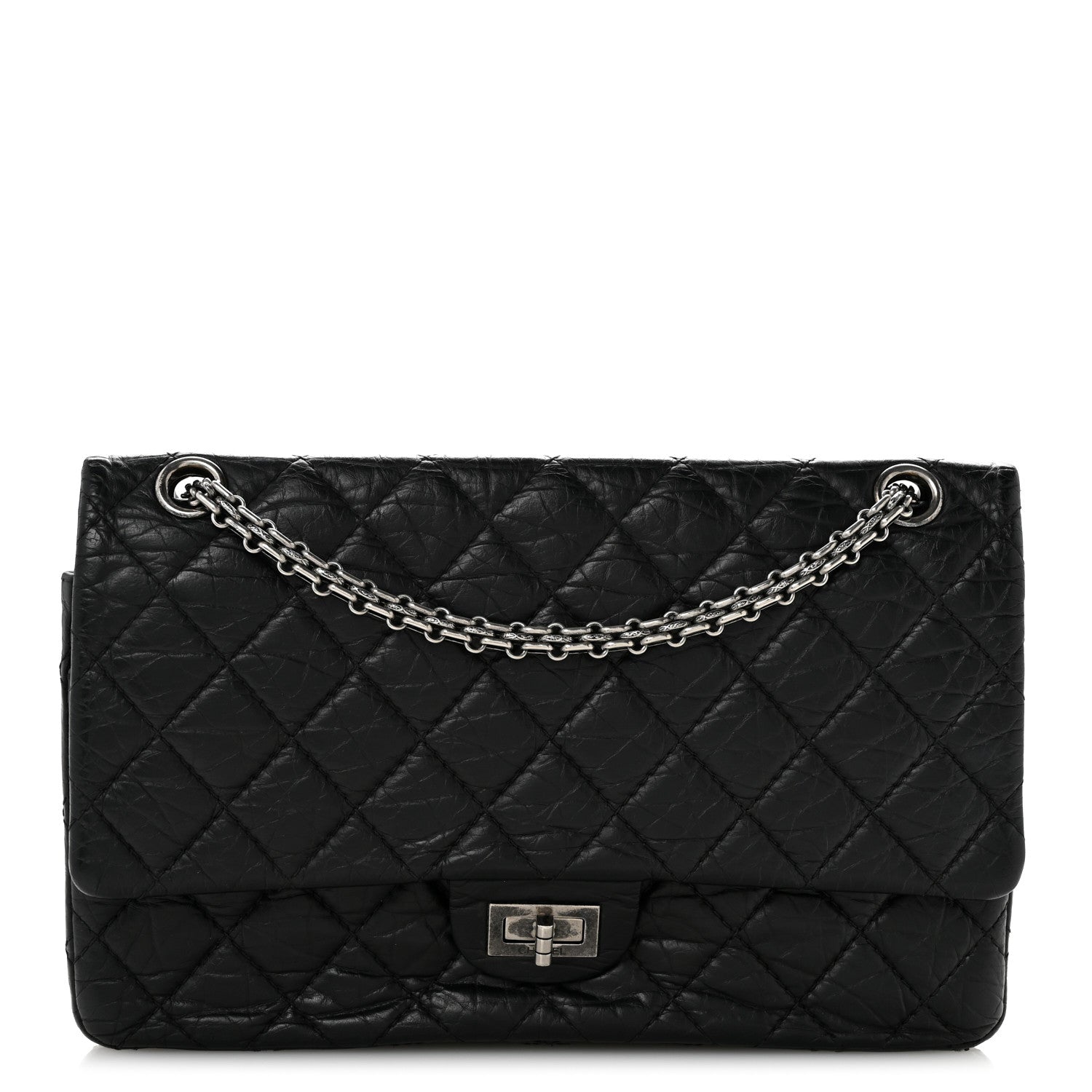 Chanel Aged Calfskin Quilted 2.55 Reissue 226 Flap Black 1 of 12