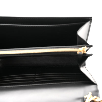 Gucci Calfskin GG Debossed Chain Wallet Black 5 of 10