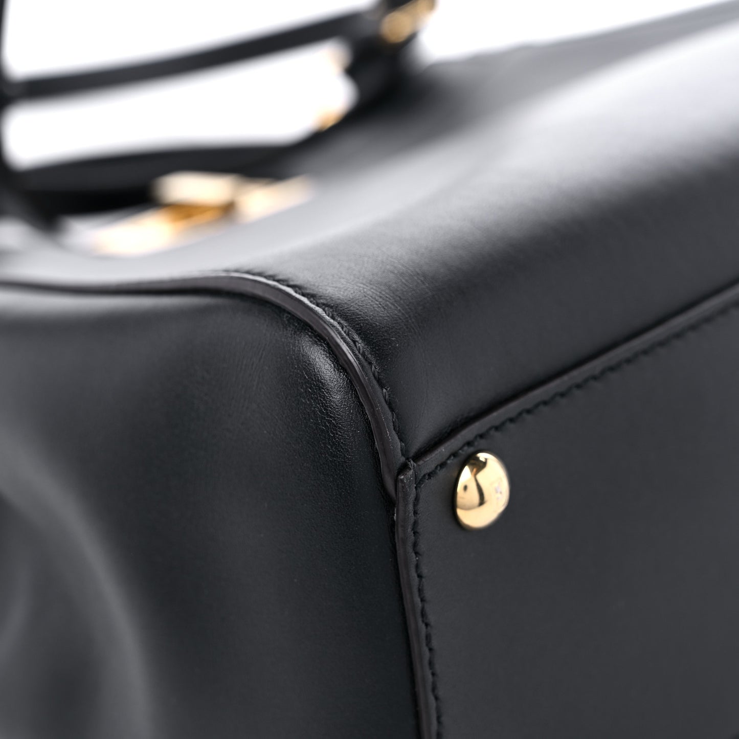 Vitello Morgan Fabric Jacquard Pequin Medium Peekaboo Iconic Satchel Black Tobacco