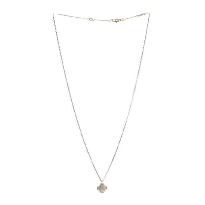 Van Cleef & Arpels 18K Yellow Gold Mother of Pearl Sweet Alhambra Pendant Necklace 3 of 6