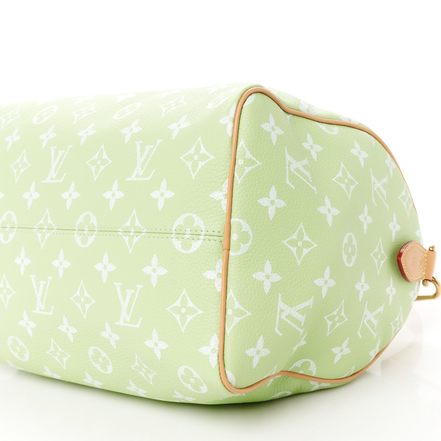 Calfskin Monogram Speedy P9 Bandouliere 30 Frozen Lime