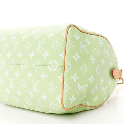 Louis Vuitton Calfskin Monogram Speedy P9 Bandouliere 30 Frozen Lime 14 of 14
