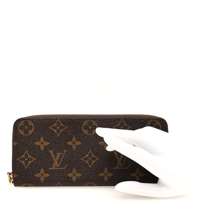 Louis Vuitton Monogram Clemence Wallet Fuchsia 2 of 6