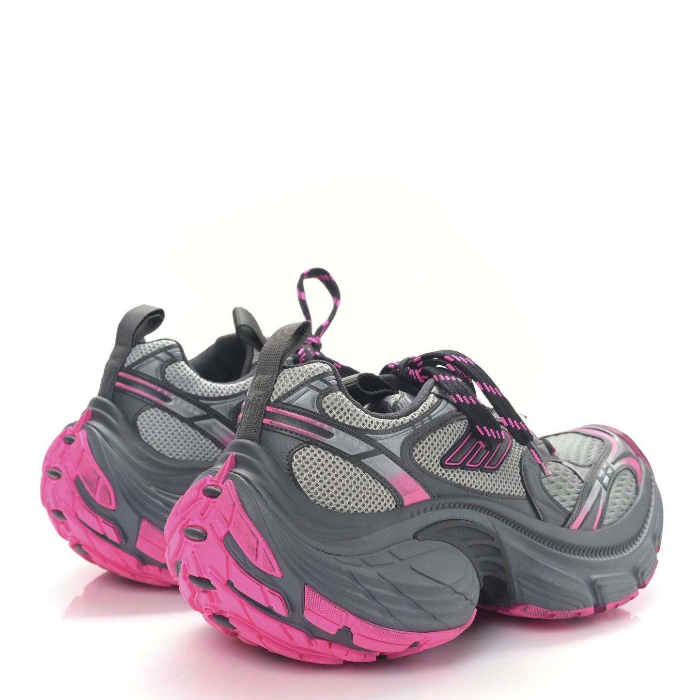 Mesh TPU Worn Out Effect Womens 10XL Sneakers 40 Grey Pink Black