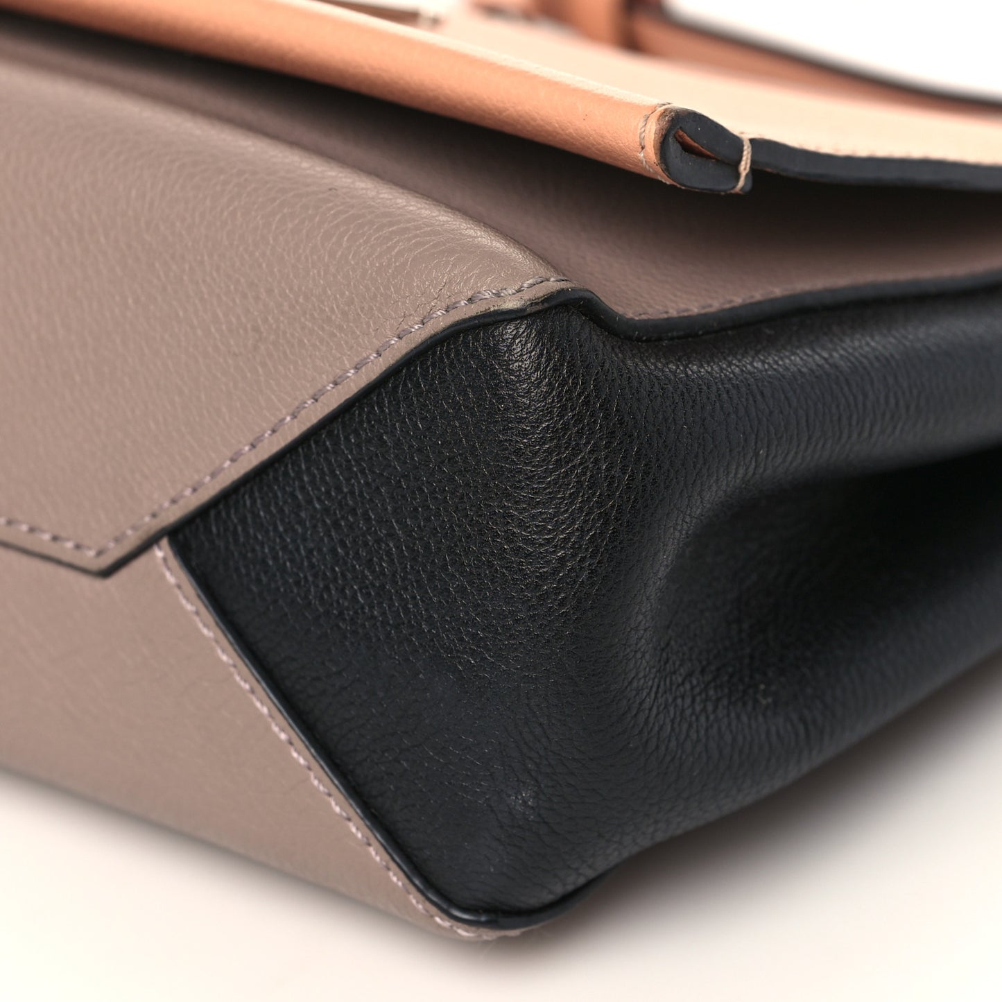 Calfskin Lockme II Chain Bag BB Venus Pink Black Magnolia