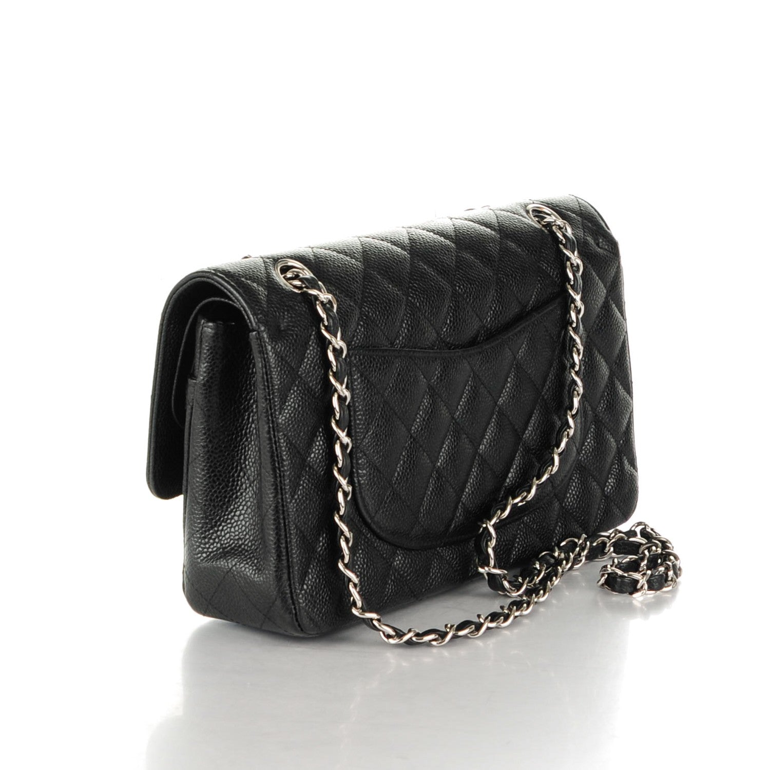 Chanel Caviar Quilted Medium Double Flap Black 3 of 8