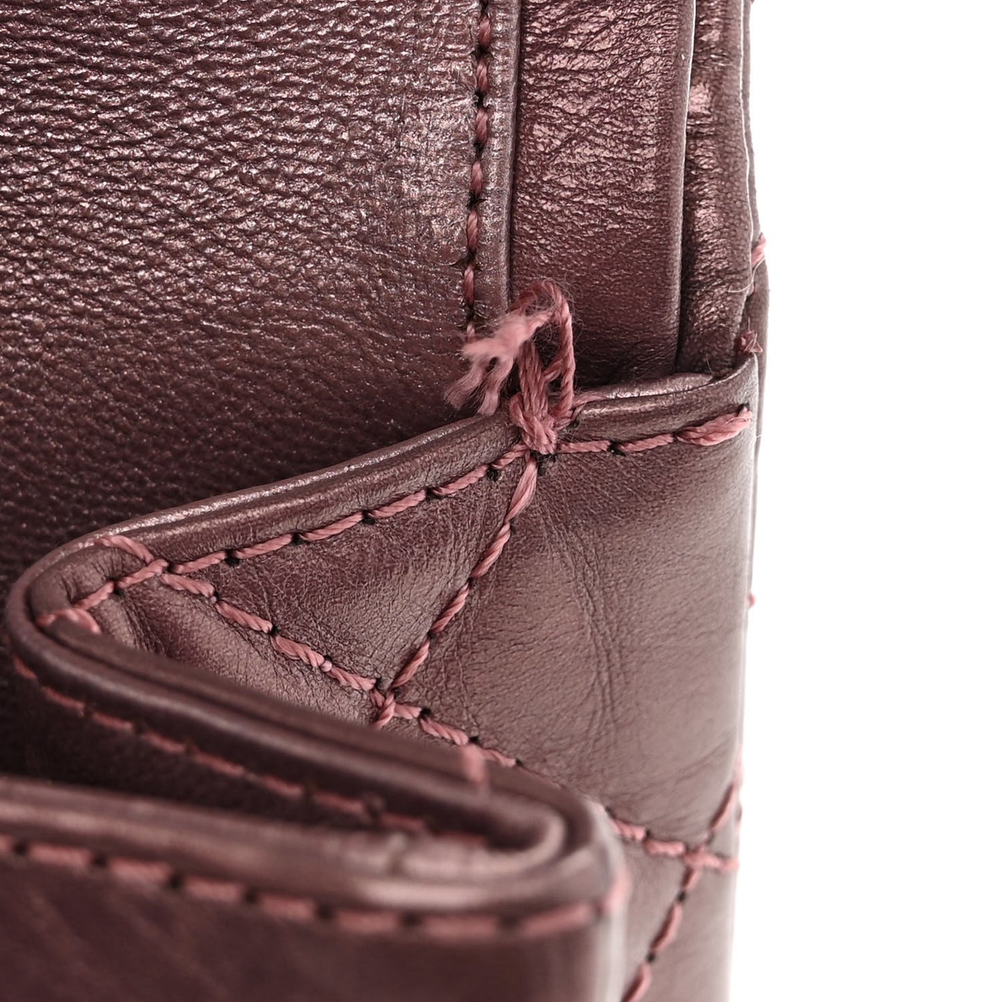 Metallic Aged Calfskin Quilted 2.55 Reissue 226 Flap Rose Fonce