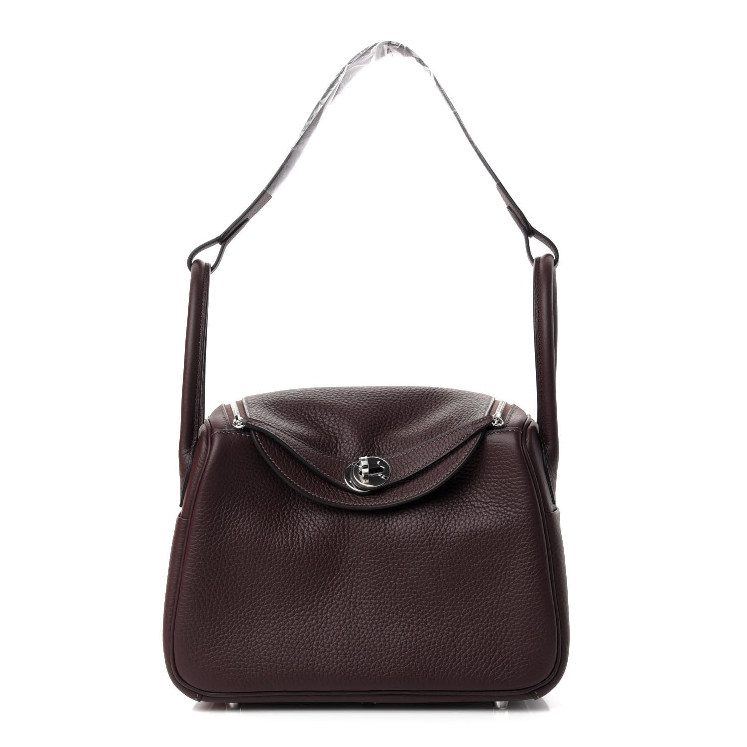 Hermes Taurillon Clemence Lindy 26 Rouge Sellier 1 of 10