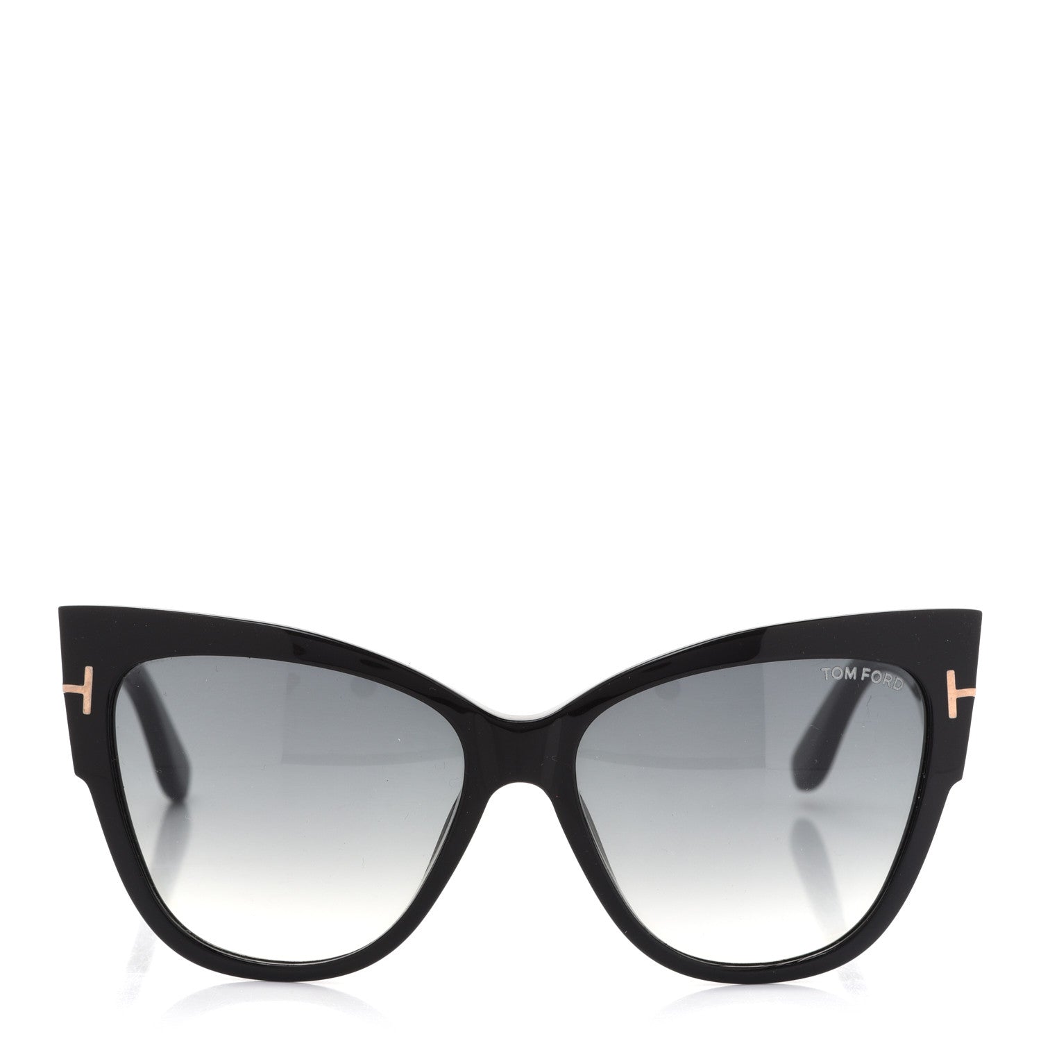Tom Ford Acetate Anoushka Cat Eye Sunglasses TF371 Black 2 of 9