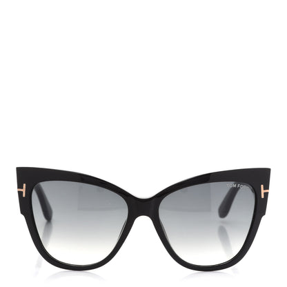 Tom Ford Acetate Anoushka Cat Eye Sunglasses TF371 Black 2 of 9