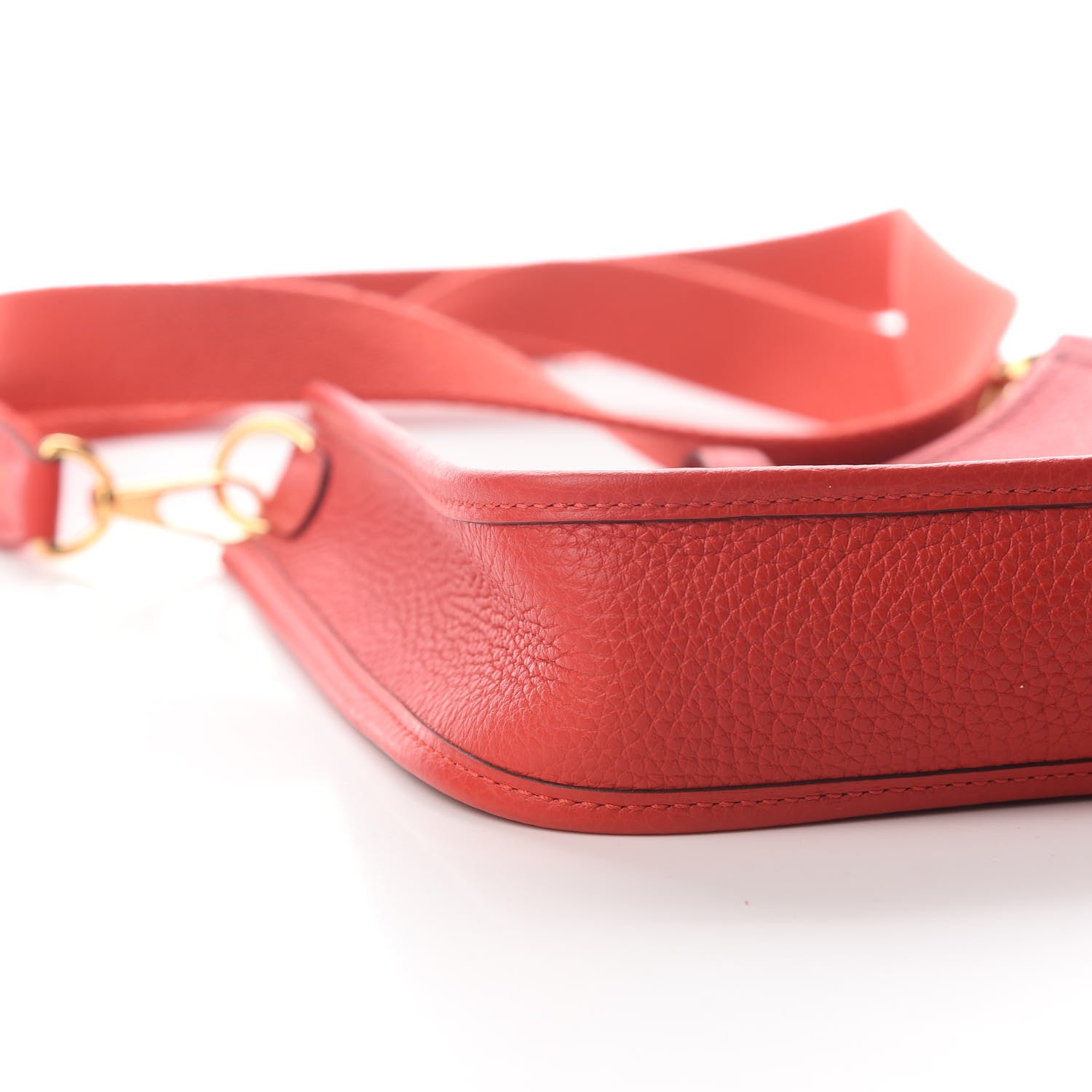Hermes Taurillon Clemence Evelyne TPM Rouge De Coeur 8 of 9