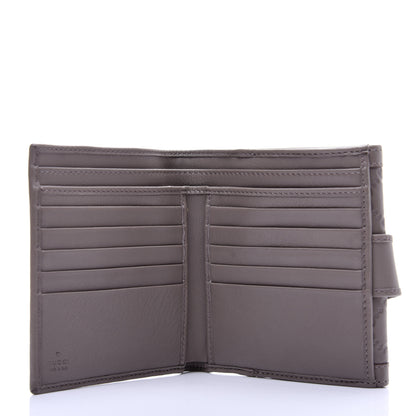 Gucci Guccissima French Flap Wallet Grey 5 of 10