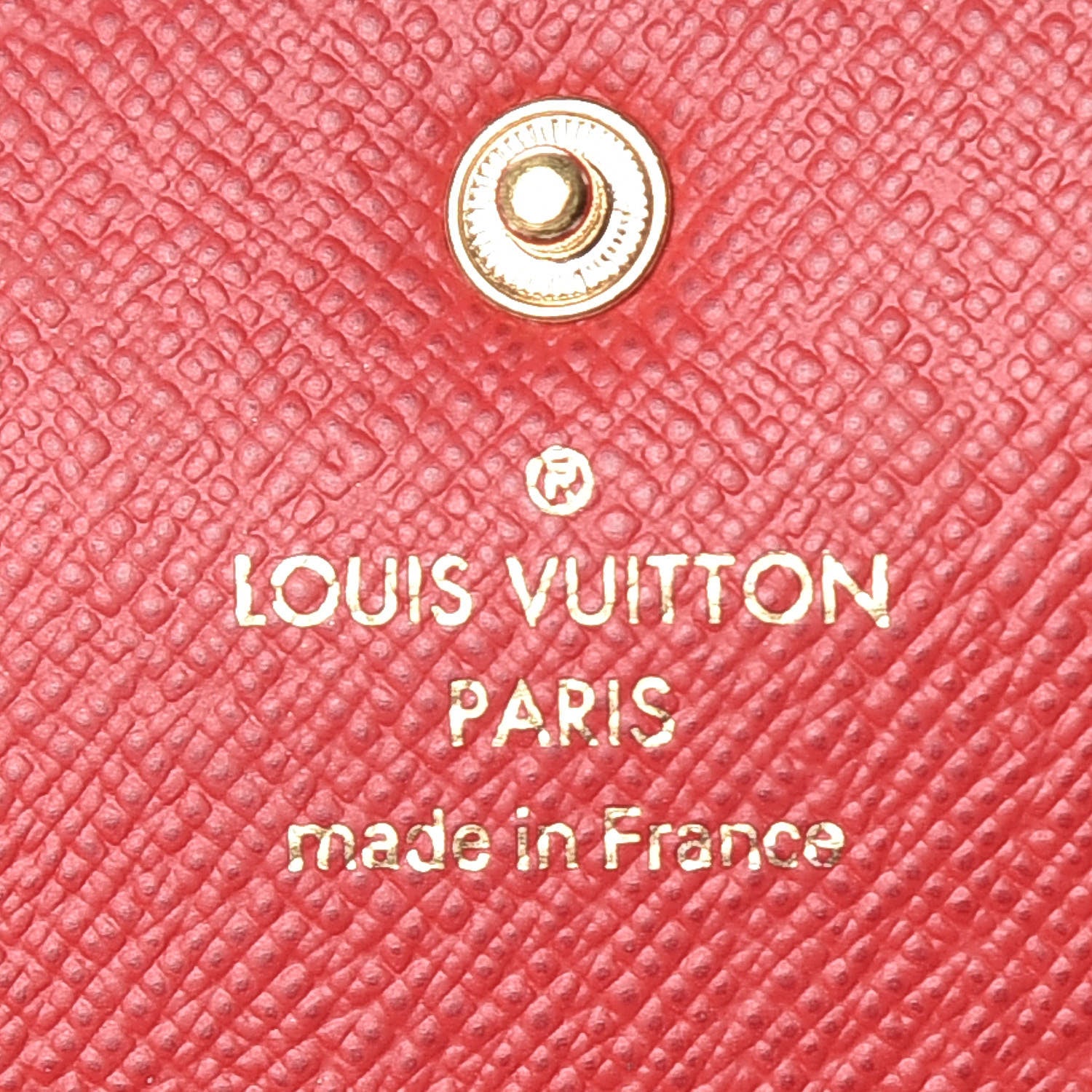 Louis Vuitton Damier Ebene Emilie Wallet Red 6 of 8