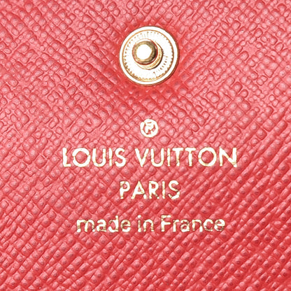 Louis Vuitton Damier Ebene Emilie Wallet Red 6 of 8