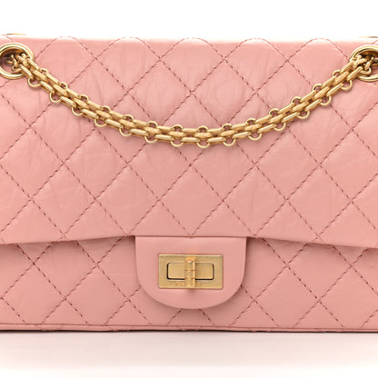 Chanel Aged Calfskin Quilted 2.55 Reissue 225 Flap Pink 8 of 11
