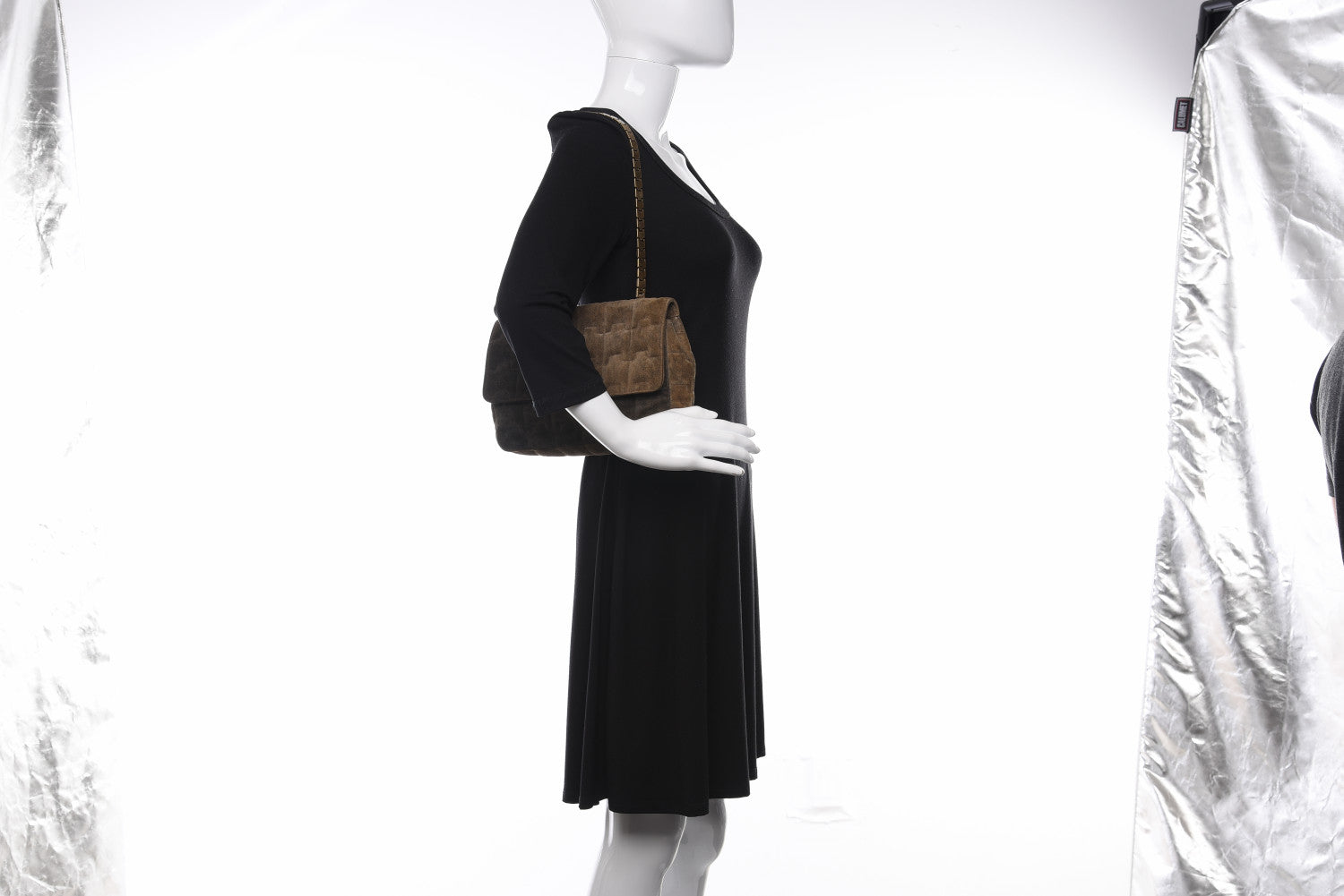 Chanel Distressed Suede Puzzle 2.55 Reissue 225 Flap Brown 2 of 13