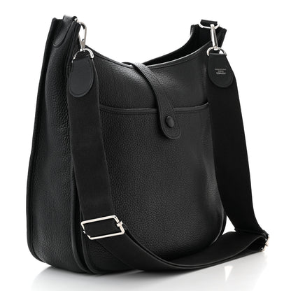 Hermes Taurillon Clemence Evelyne III PM Black 3 of 10