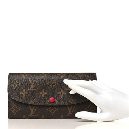 Louis Vuitton Monogram Emilie Wallet Fuchsia 2 of 6