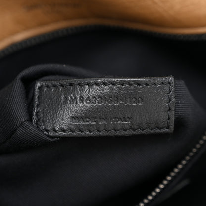 Saint Laurent Crinkled Calfskin Matelasse Monogram Medium Niki Chain Satchel Natural Tan 6 of 9