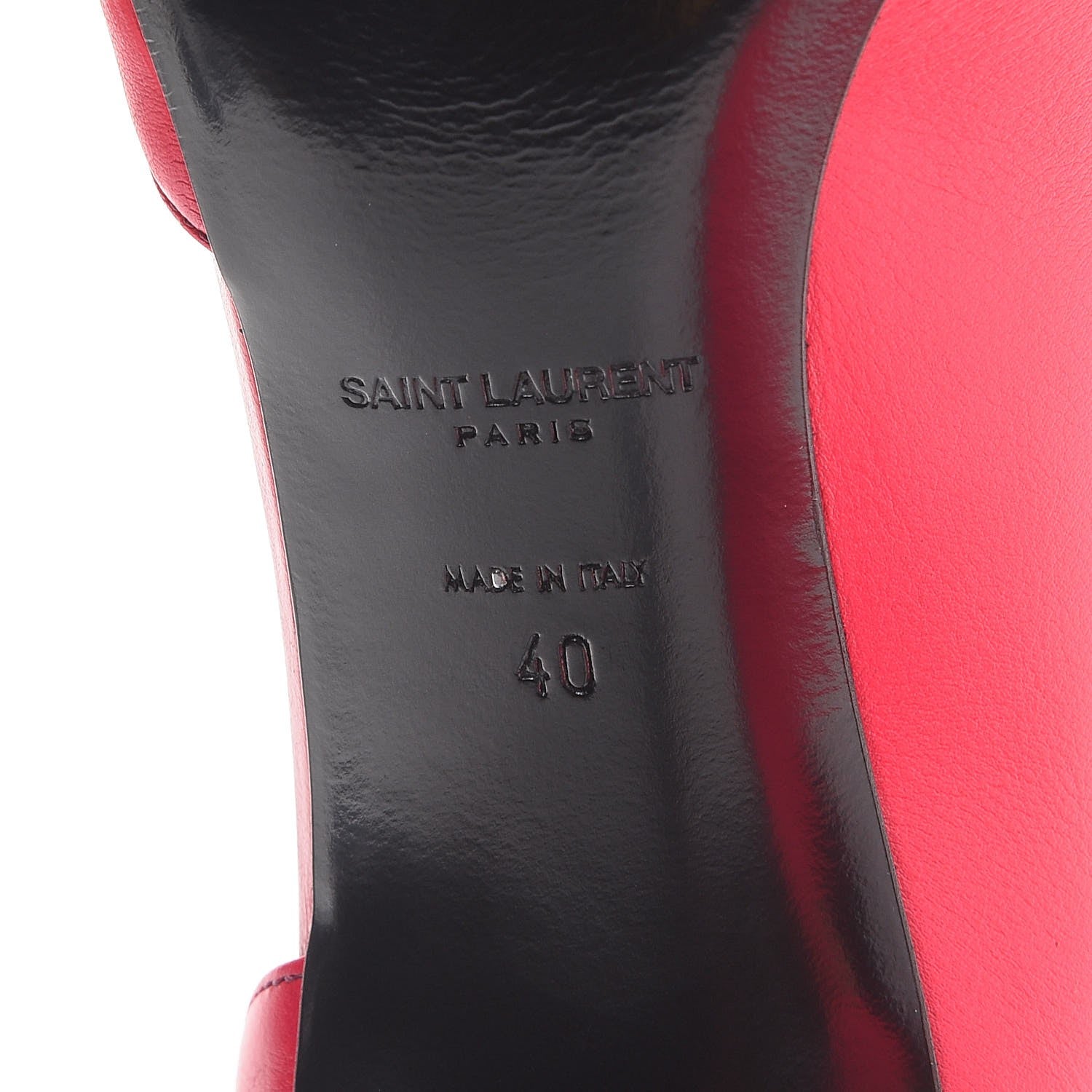 Saint Laurent Calfskin Paris 80 D'Orsay Pumps 40 Pink 6 of 8