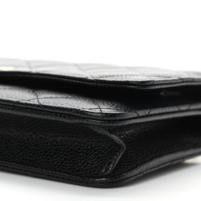 Chanel Caviar Quilted Wallet On Chain WOC Black 11 of 14