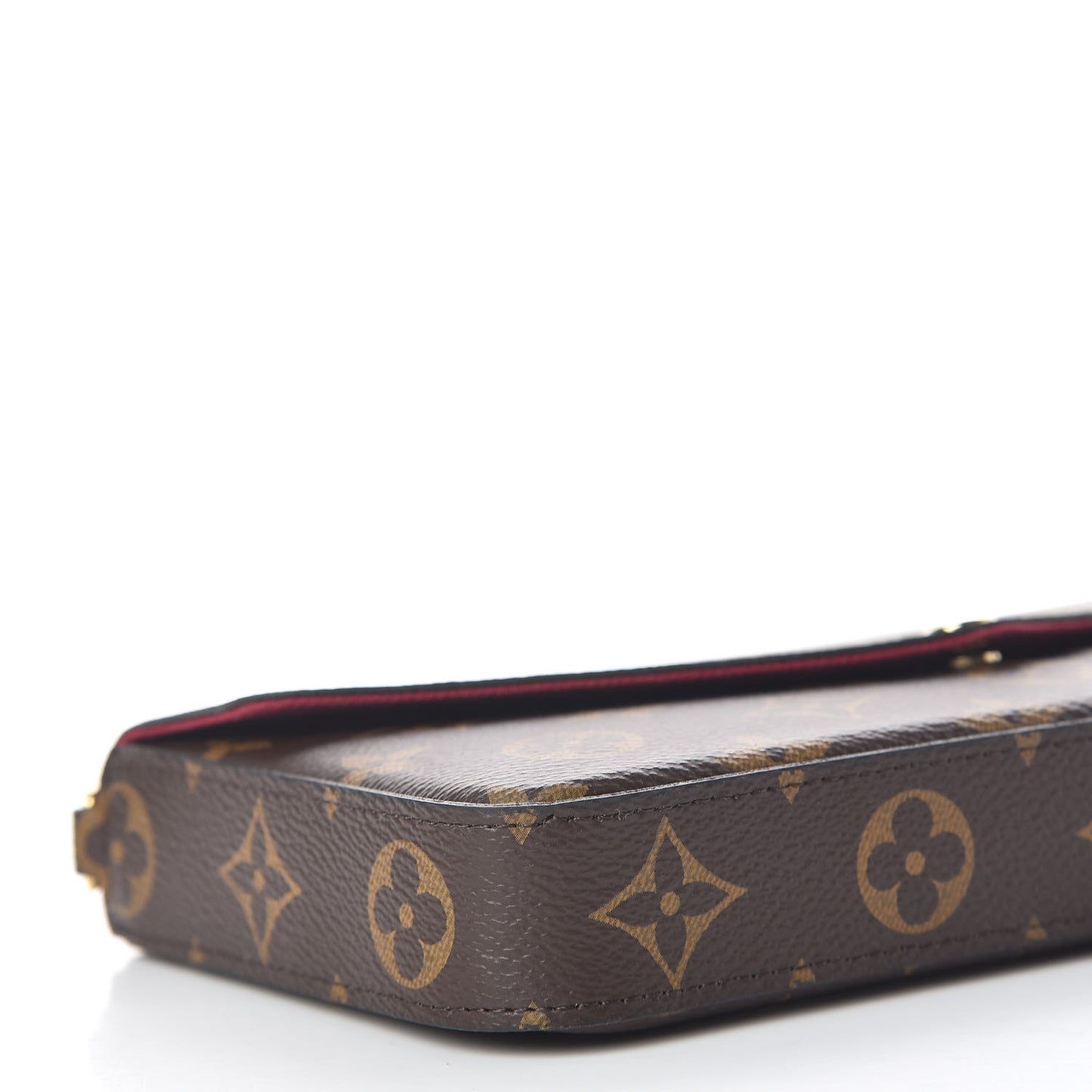Monogram Pochette Felicie Chain Wallet Fuchsia