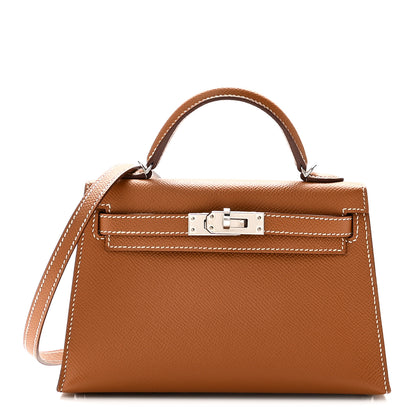 Hermes Epsom Mini Kelly Sellier 20 Gold 1 of 11