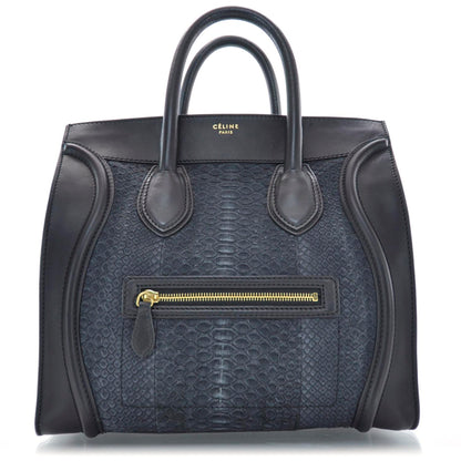 Celine Ombre Python Mini Luggage Black 1 of 9
