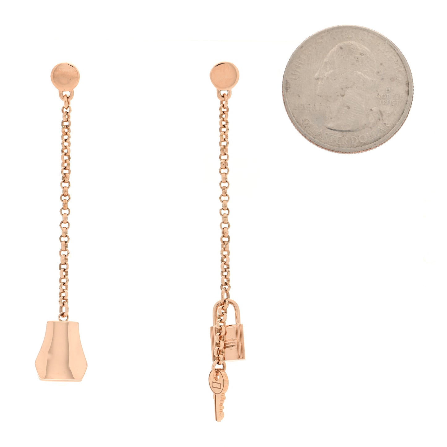 18K Rose Gold Kelly Clochette Earrings