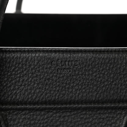 Celine Grained Calfskin Medium Phantom Luggage Black 7 of 13