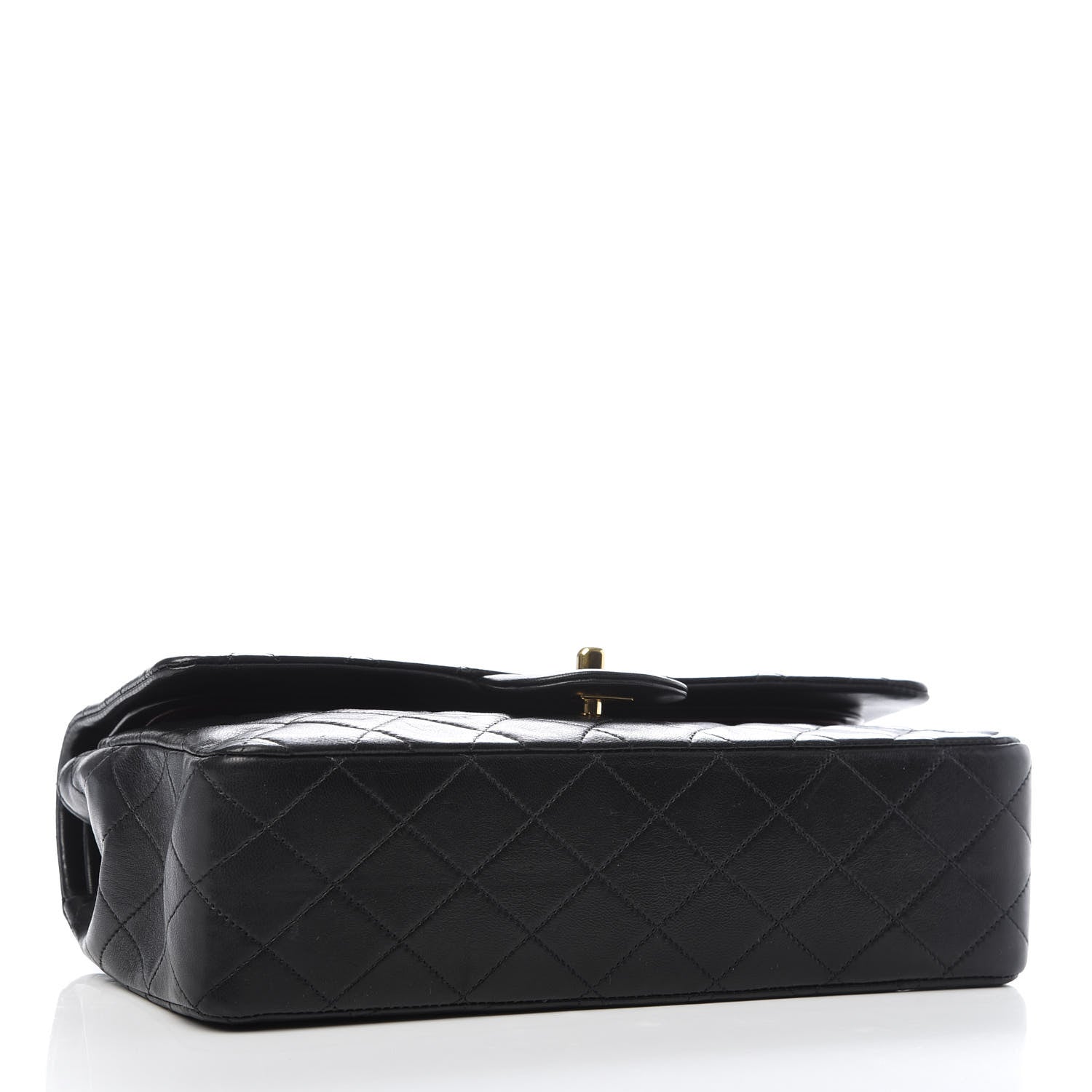 Chanel Lambskin Quilted Medium Double Flap Black 4 of 8