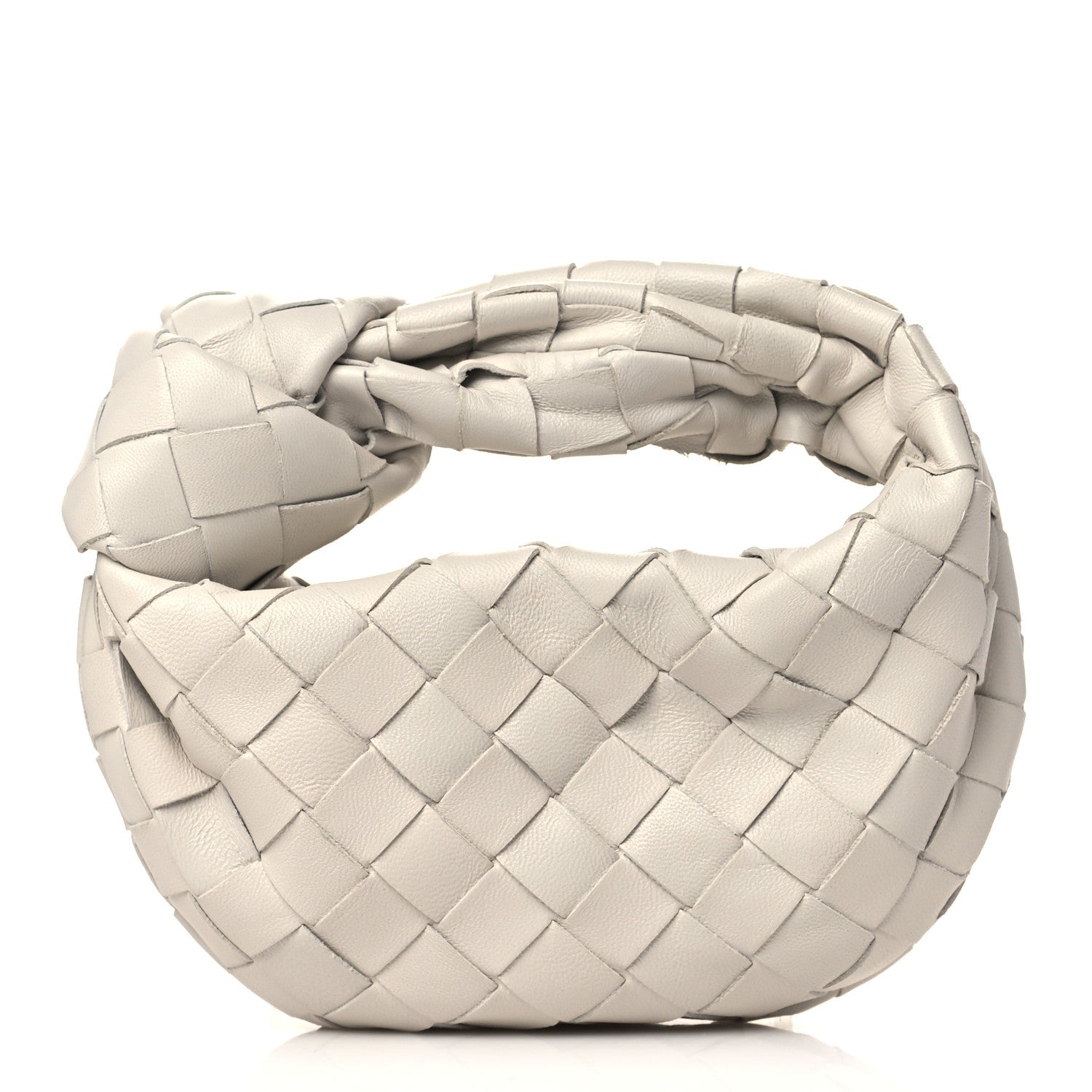 product image of BOTTEGA VENETA Nappa Intrecciato Candy Jodie Chalk FASHIONPHILE