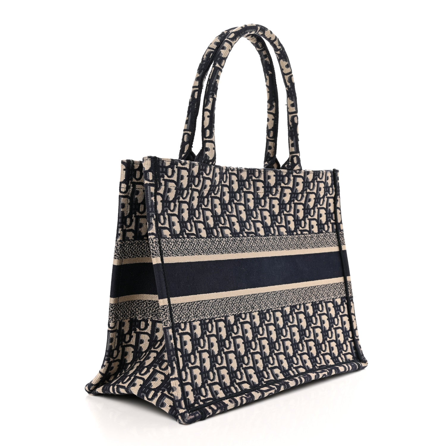 Christian Dior Oblique Medium Book Tote Blue Multicolor 3 of 11