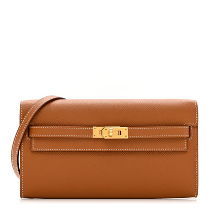 Hermes Epsom Kelly Wallet To Go Gold 1 of 11