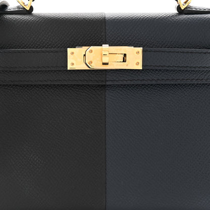 Hermes Epsom Casaque Mini Kelly Sellier 20 Black Bleu Indigo Rouge Grenat 8 of 11