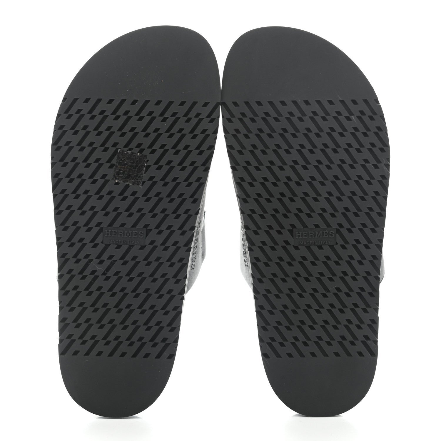 Hermes Calfskin Womens Chypre Sandals 38 Black 5 of 8