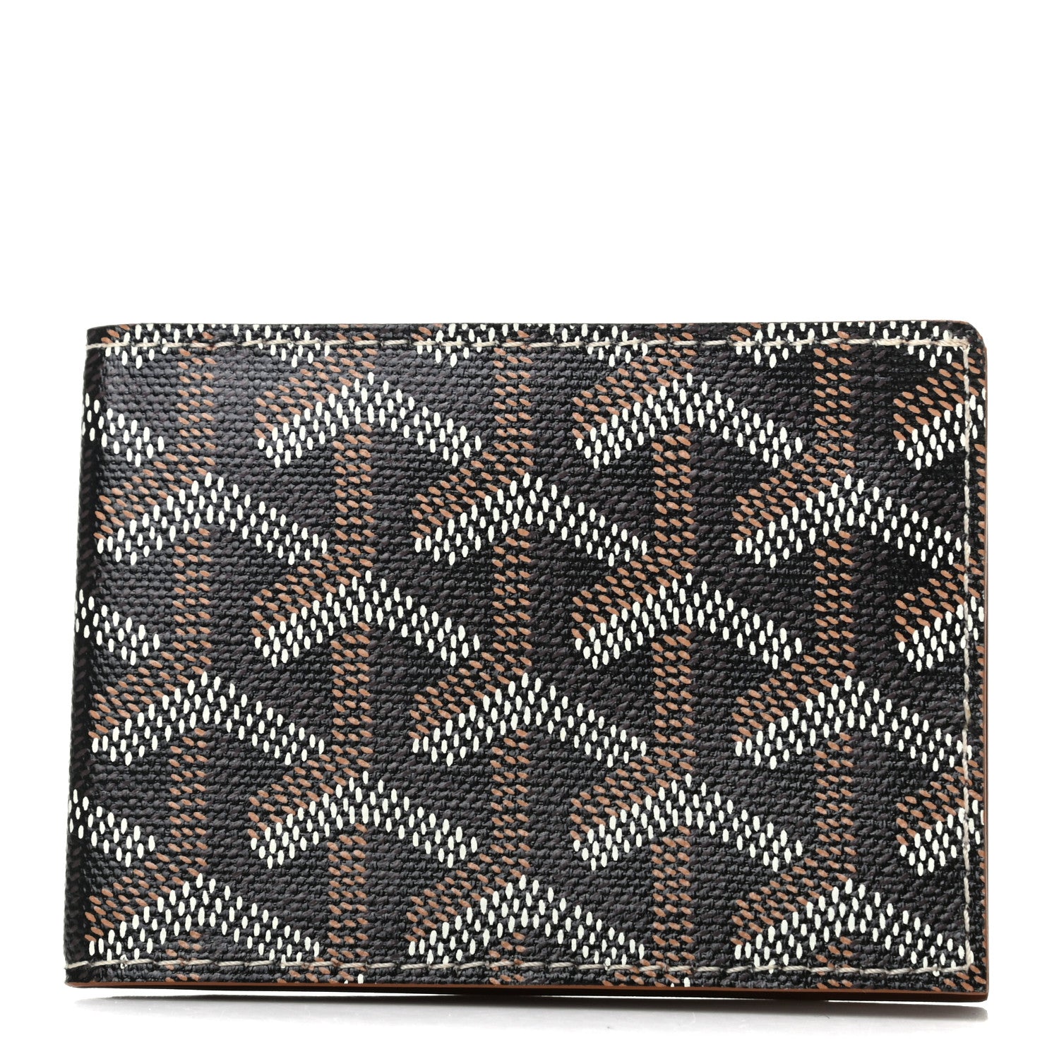 Goyard Goyardine Victoire Card Holder Insert Black Gold 1 of 8