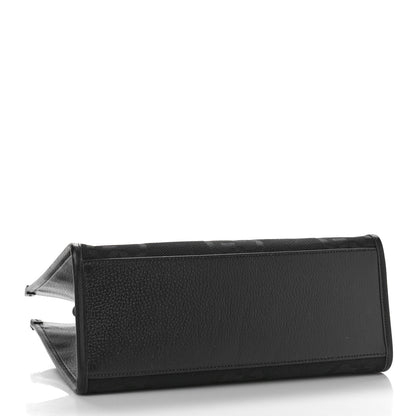 Gucci Monogram Jumbo GG Textured Dollar Calfskin Tote Bag Black 4 of 8