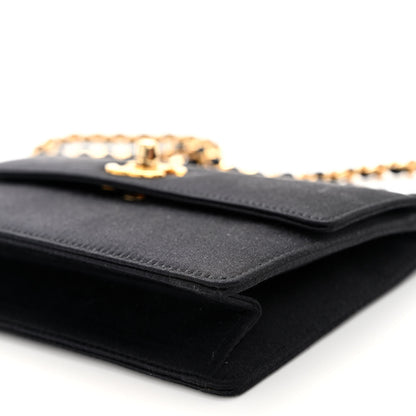Chanel Satin Mini Flap Black 10 of 10