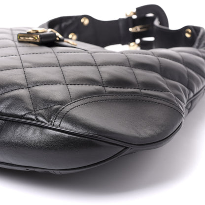Burberry Calfskin Quilted Brook Hobo Black 8 of 8