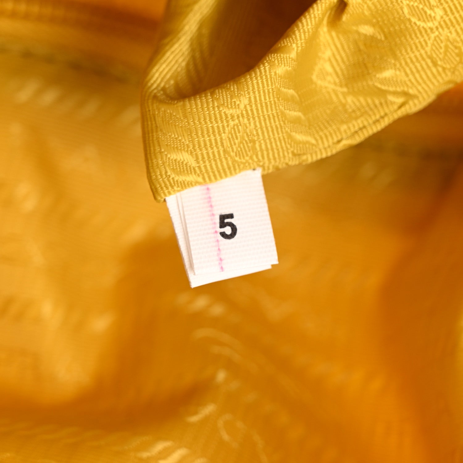 Prada Re-Nylon Vitello Metal Triangle Logo Sling Backpack Giallo 7 of 11