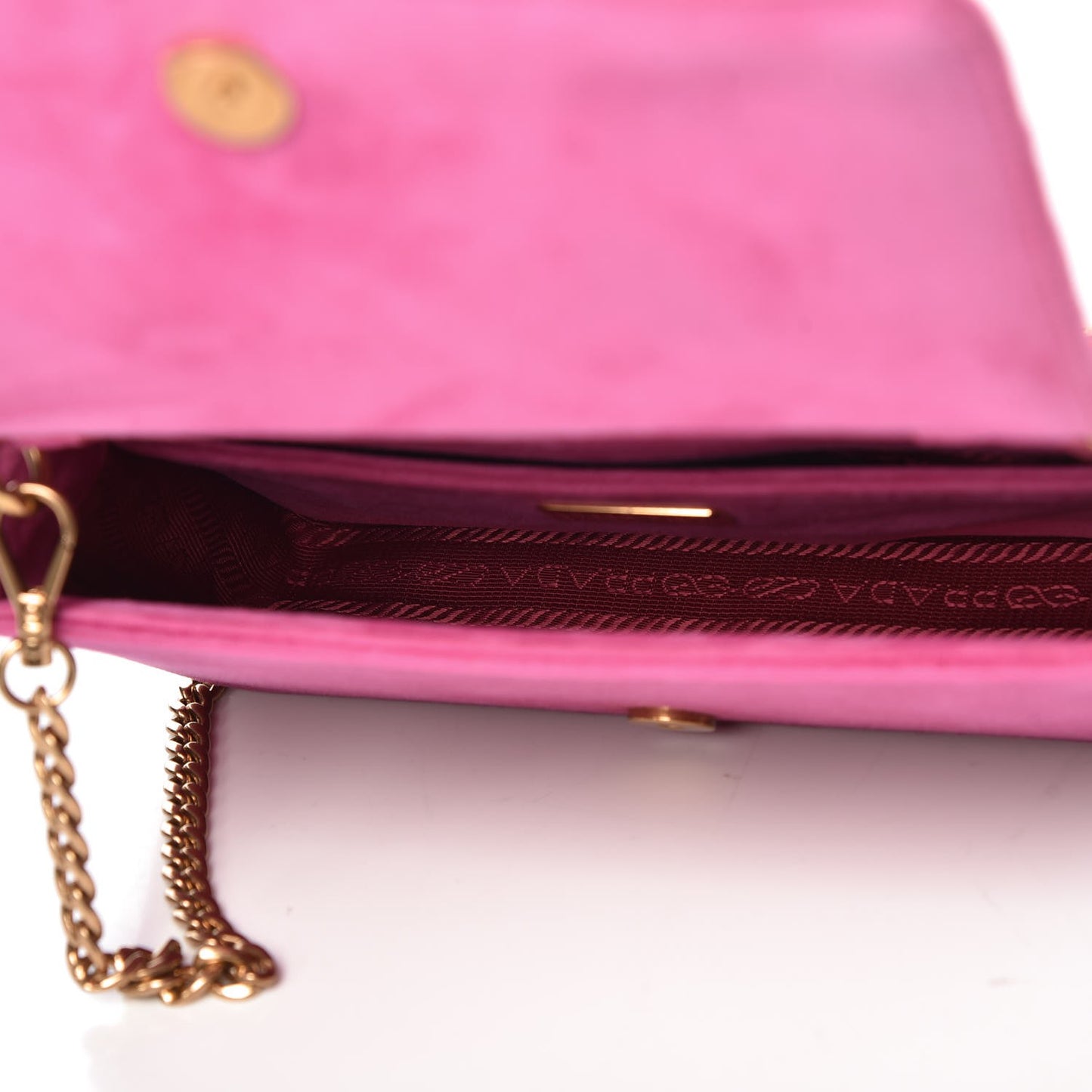 Velluto Ricamo Cahier Belt Bag Fuxia