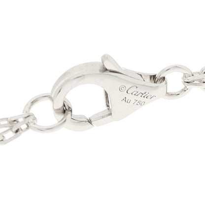 Cartier 18K White Gold 2 Diamond LOVE Necklace 4 of 6