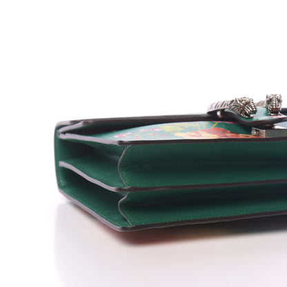 Gucci Calfskin Blooms Print Medium Dionysus Shoulder Bag Bright Emerald Multicolor 8 of 10