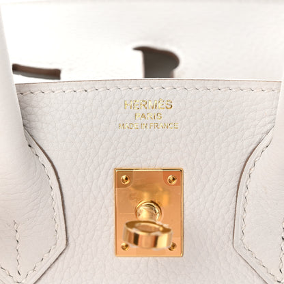 Hermes Togo Birkin 25 Gris Pale 6 of 12