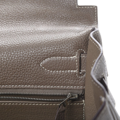 Hermes Togo Kelly Retourne 32 Etoupe 12 of 39