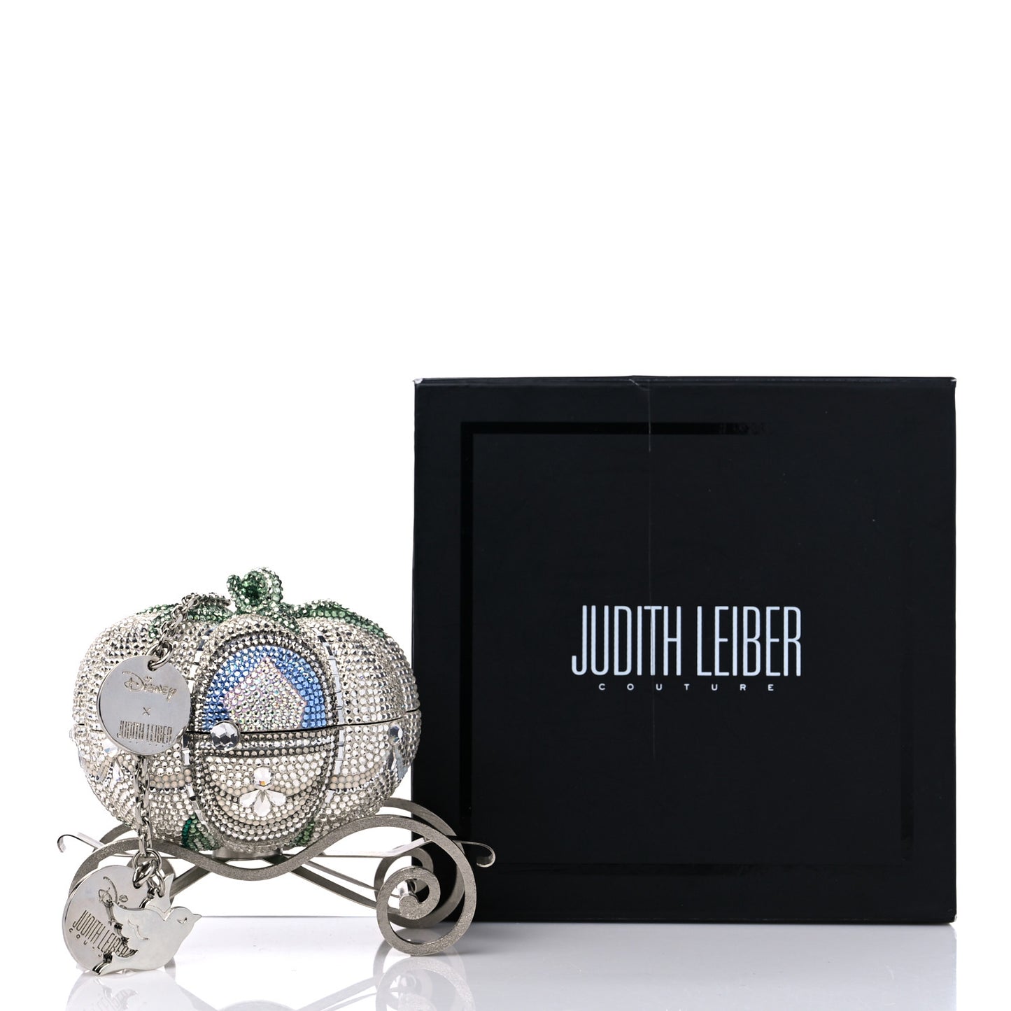 x DISNEY Crystal Cinderella Pumpkin Clutch Clutch Silver Multicolor