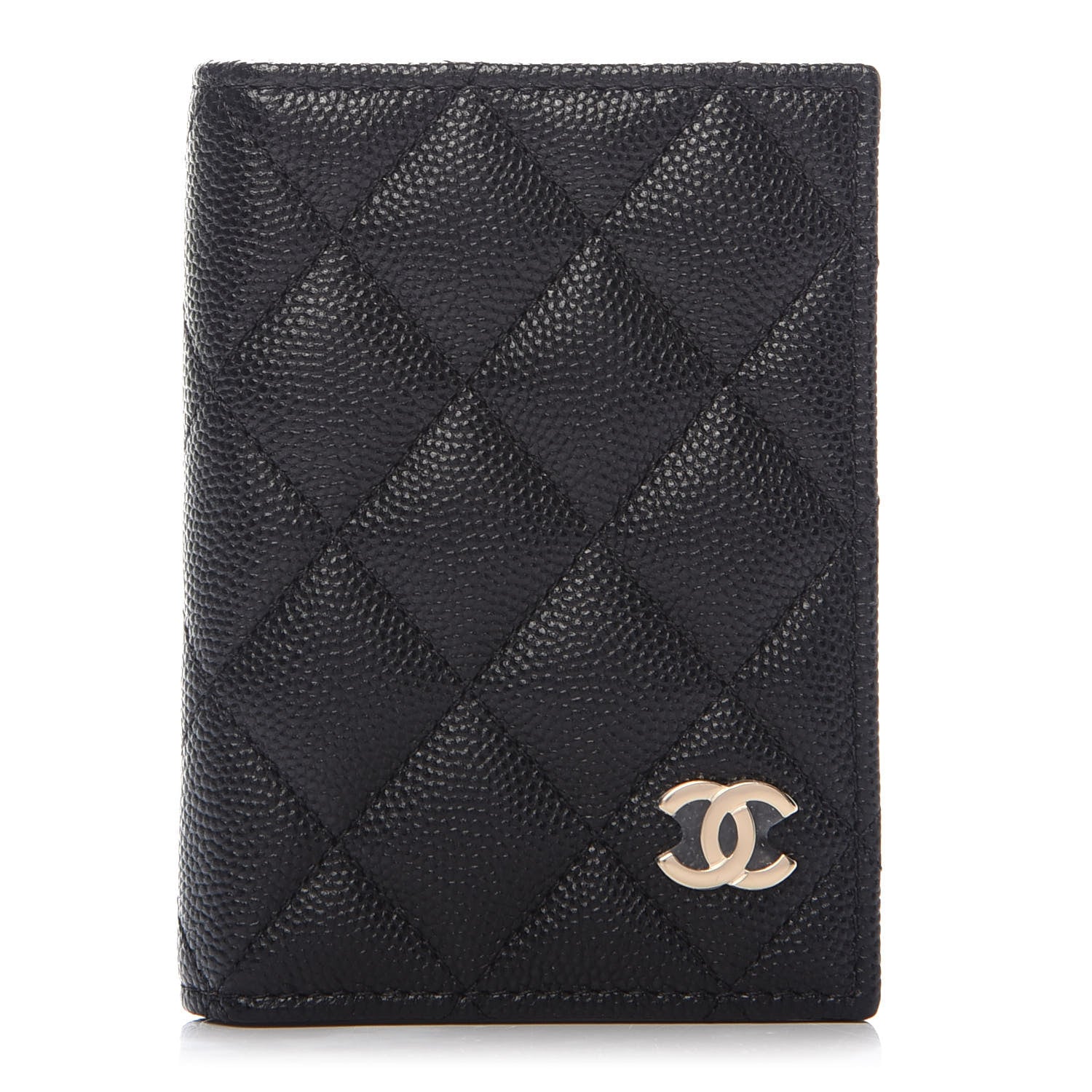 Chanel Caviar Quilted Card Holder Wallet Black 1 of 8
