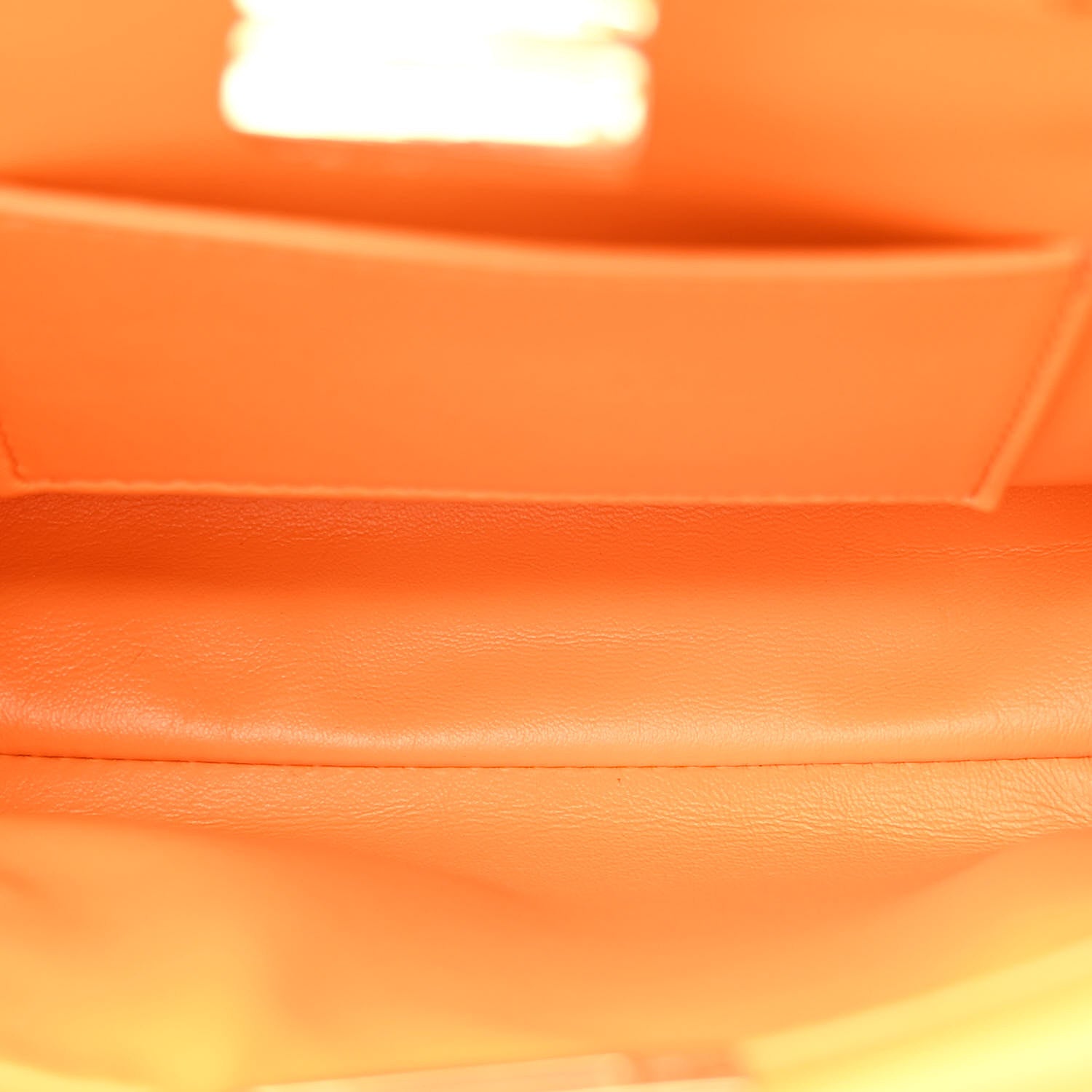 Fendi Nappa Mini Peekaboo Iconic Satchel Giallo Syrup 5 of 18