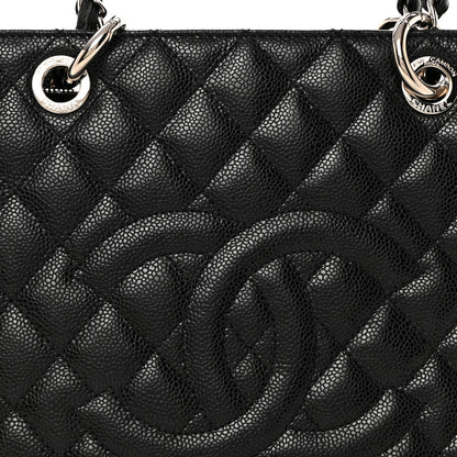 Chanel Caviar Quilted Grand Shopping Tote GST Black 8 of 11
